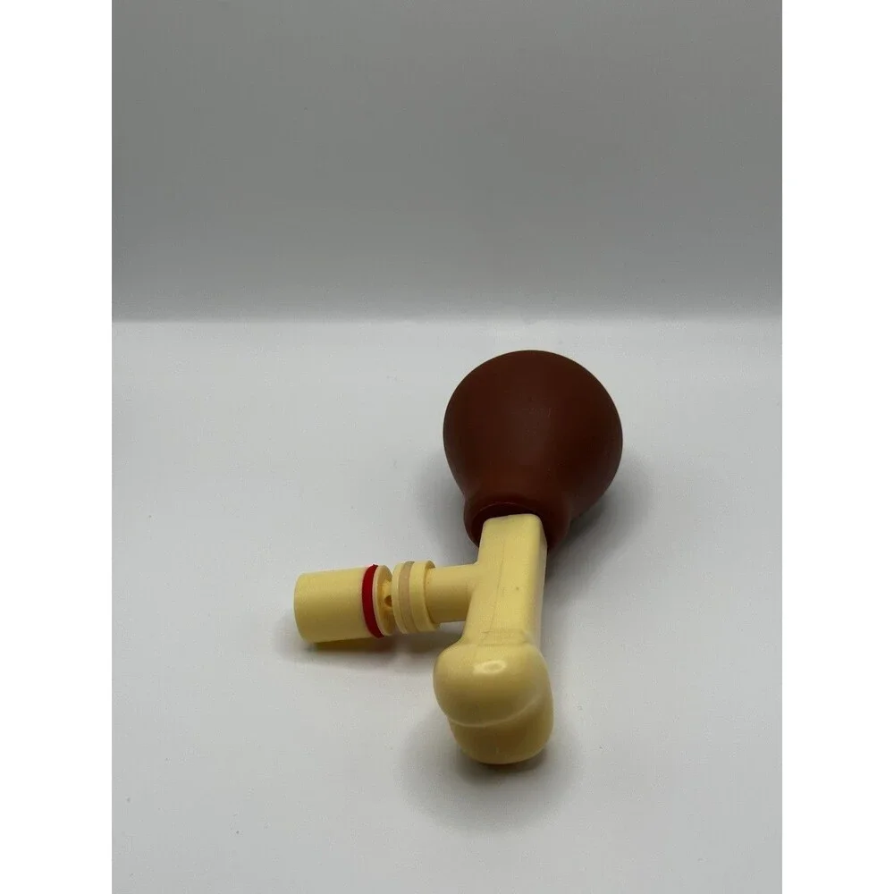 Vintage Turkey Leg Bone Squeeze Bulb Noisemaker Toy - Novelty Squeaker